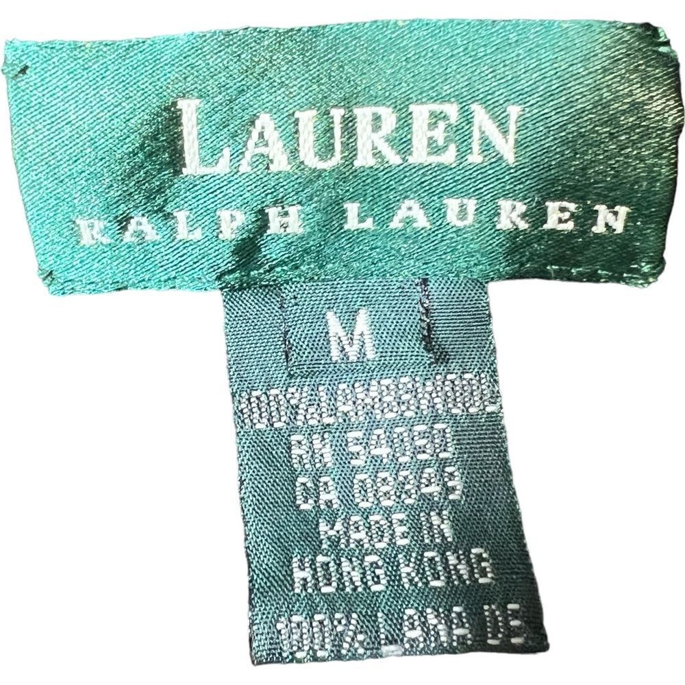 Vintage Ralph Lauren Sweater Lambswool Southwestern Hooded Black Size Medium - Picture 10 of 12